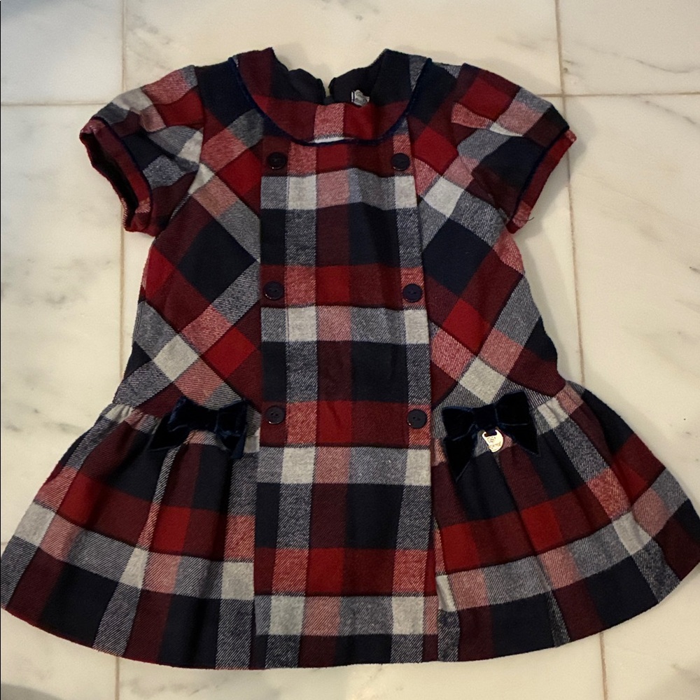 Plaid Red and Blue Dress